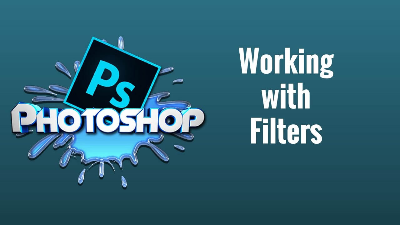 how to filter in photoshop